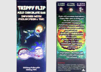 Trippy flip milk chocolate bar for sale